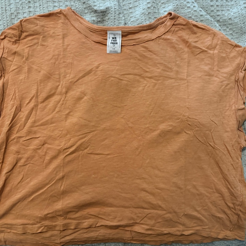 Free People Orange T Shirt